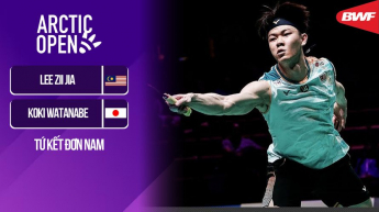 Lee Z J vs Watanabe - Tứ kết, BWF WTS 500 Clash Royale Arctic Open 2024