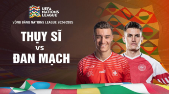 Thụy Sĩ vs Đan Mạch - UEFA Nations League 2024/25