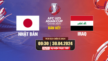U23 Nhật Bản vs U23 Iraq - Bán kết AFC U23 Asian Cup Qatar 2024