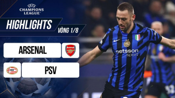 Arsenal vs PSV - UEFA Champions League 2024/25 - Vòng 1/8 lượt về