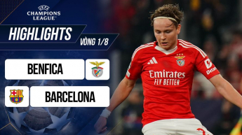 Benfica vs Barcelona - UEFA Champions League 2024/25 - Vòng 1/8