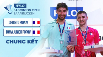 Toma Junior Popov vs Christo Popov - Chung kết BWF WTS 300 HYLO Badminton Open 2024