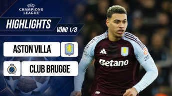 Aston Villa vs Club Brugge - UEFA Champions League 2024/25 - Vòng 1/8 lượt về