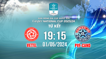 Thể Công-Viettel vs PVF-CAND - Cúp Quốc Gia - Vòng tứ kết