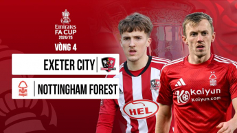 Exeter City vs Nottingham Forest - Emirates FA Cup 2024/25 - Vòng 4