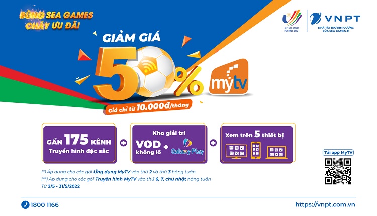 VNPT tung loạt ưu đãi chào đón đại hội thể thao SEA Games 31